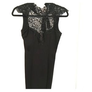 Size S Halter Dress with Lace detail and Open Back